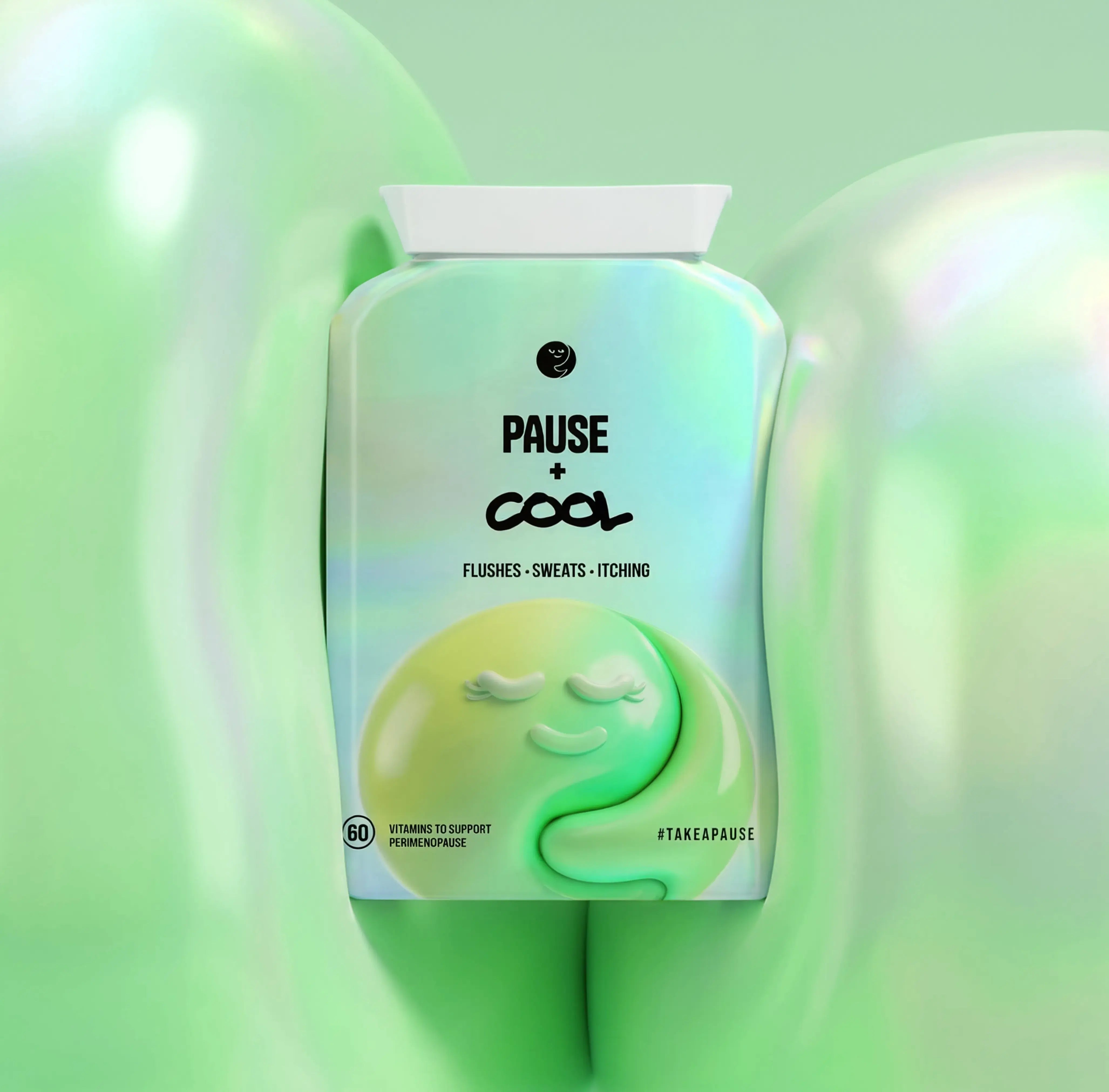 PAUSE+ COOL - Perimenopause Hot Flushes, Night Sweats & Itching Support